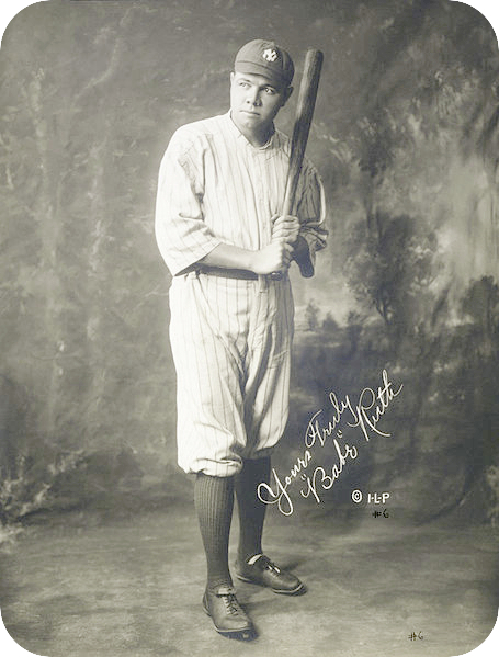 Babe Ruth at Hanlan's Point