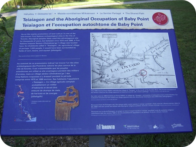 Teiaiagon and the Aboriginal Occupation of Baby Point