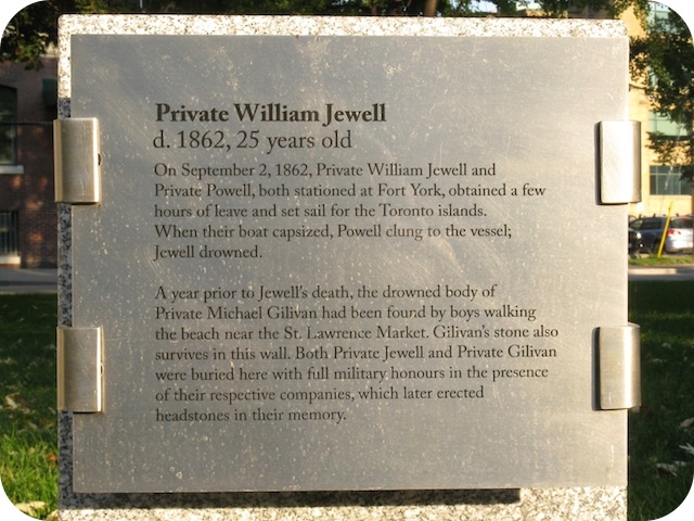 Surviving Gravestones of the Military Burial Ground